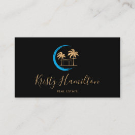 strandhusfoto i gods professionell handflatan, bu visitkort