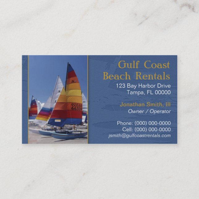 Strandhyravisitkort Visitkort (Framsida)