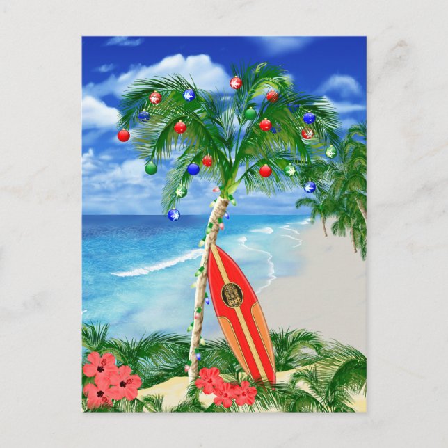 Strandjul Helg Vykort (Framsida)