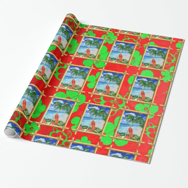 Strandjul Presentpapper (Utrullad)