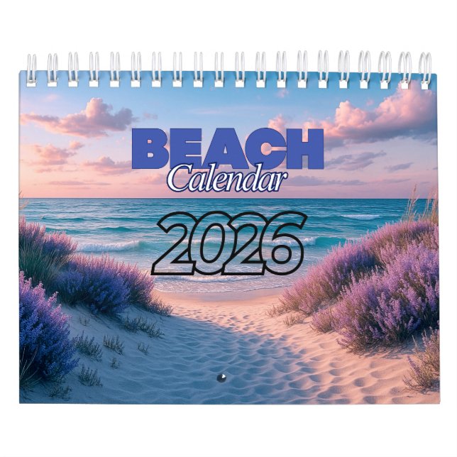 Strandkalender 2026 kalender (Omslag)