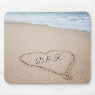 Strandkärlek för Monogram mig Musmatta