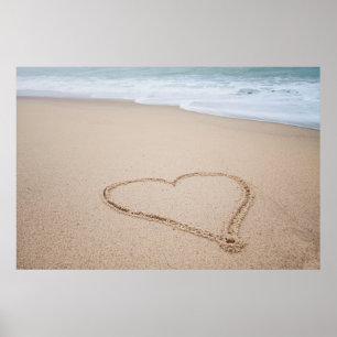 Strandkärlek mig poster