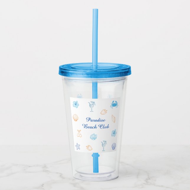  Strandklubbfödelsedag Take Away Mugg (Framsida)