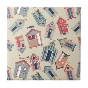 Strandkojamönster Kakelplatta