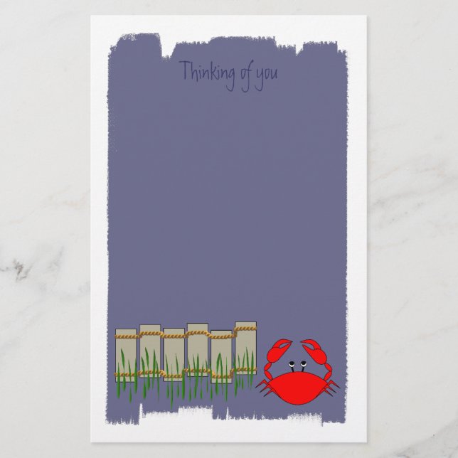 Strandkrabbabrevpapper Brevpapper (Framsida)