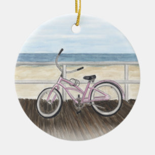 Strandkryssare på Boardwalkprydnaden Julgransprydnad Keramik