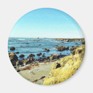 Strandkusten i havet för Monterey havvatten Magnet