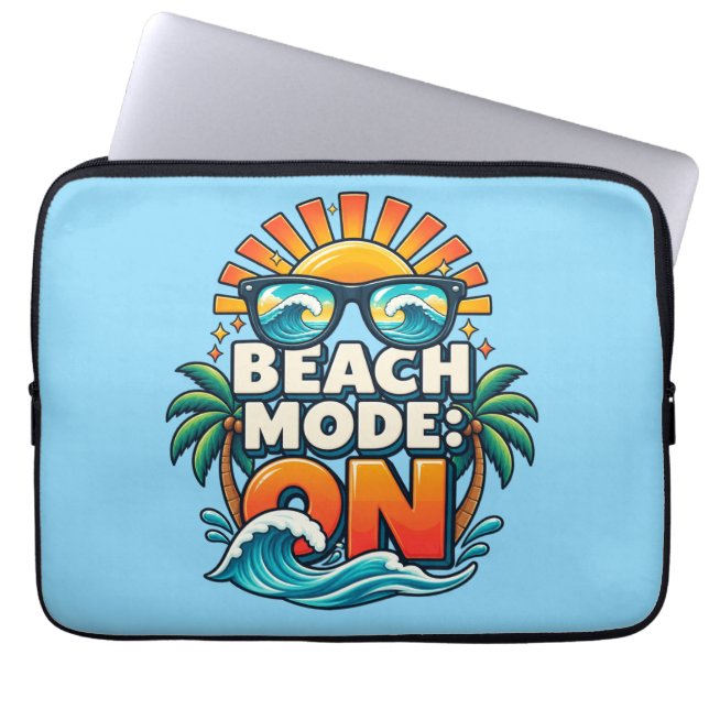 Strandläge: redo laptop fodral (Framsidan)