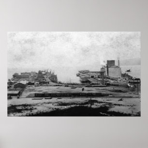 Strandlager på Astoria, ELLER fotograferar Poster