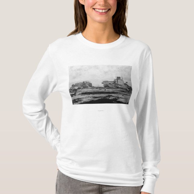 Strandlager på Astoria, ELLER fotograferar Tee Shirt (Framsida)