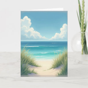 Strandlandskap Fars dag Vista Card Kort