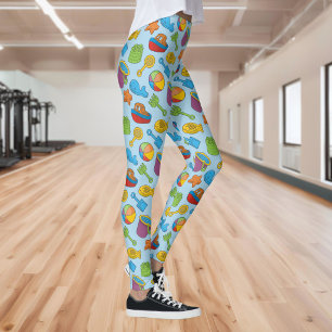 Strandleksaksikoner Leggings