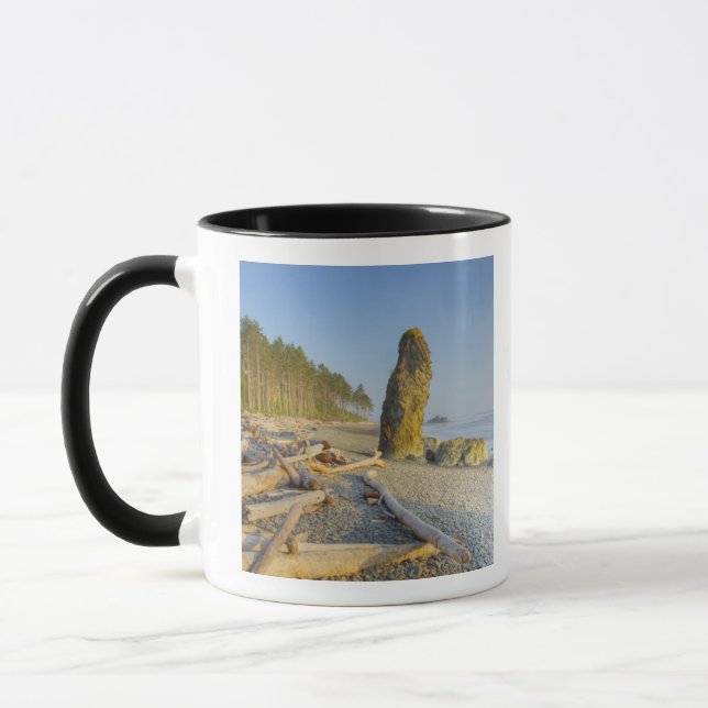 Strandlinje och havsstackar, Ruby Beach, Olympic Mugg (Vänster)