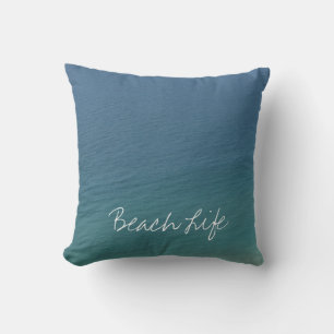 Strandliv Citat Hav Vatten Blå Abstrakt Cool Kudde