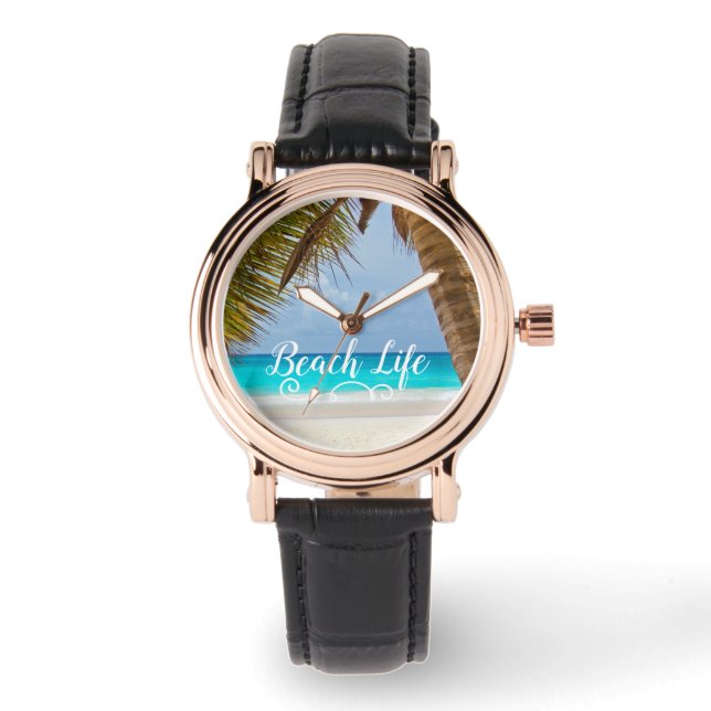 Strandliv Palmtree Armbandsur (Framsida)
