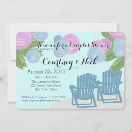 Strandlyktor Brudparsbjudning Inbjudningar