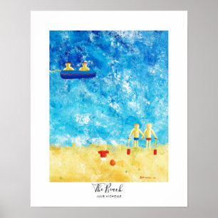 Strandmålningen Poster