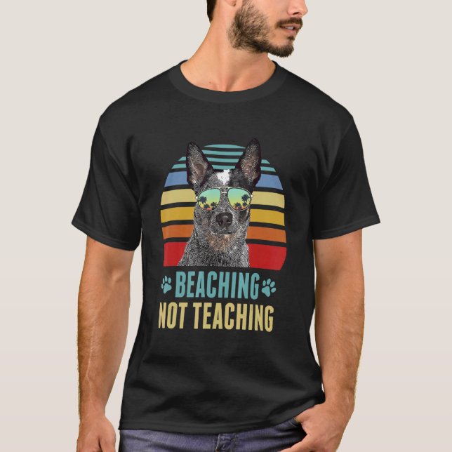 Strandning Inte Undervisning  Australian Cattle Do T Shirt (Framsida)