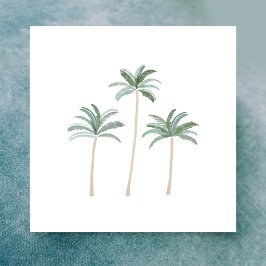 Strandpalmträd Anteckningskort