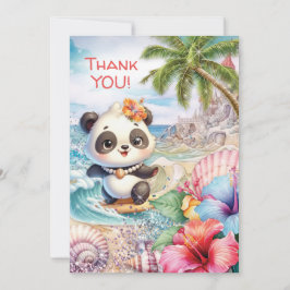 Strandpanda Tacksamhetsnot Tack Kort