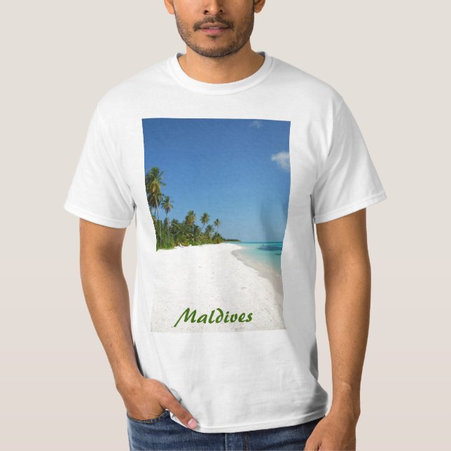 Strandparadis med palmträd tröja (Framsida)