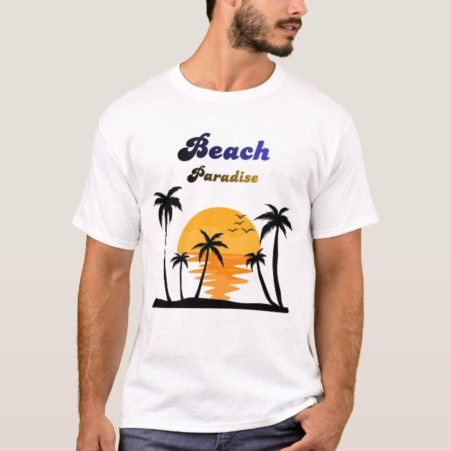 Strandparadis T Shirt (Framsida)