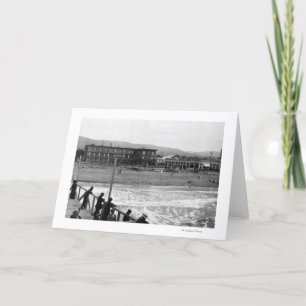 Strandplatsen på sjösidan, Oregon fotograferar Kort