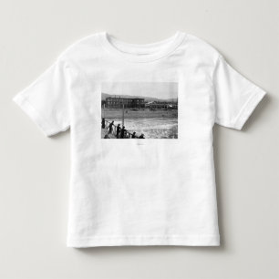 Strandplatsen på sjösidan, Oregon fotograferar T-shirt
