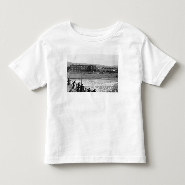 Strandplatsen på sjösidan, Oregon fotograferar T-shirt (Framsida)