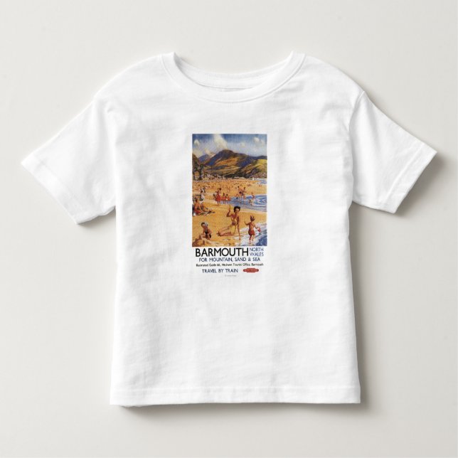 Strandplatsmor och ungebrittstång t-shirt (Framsida)