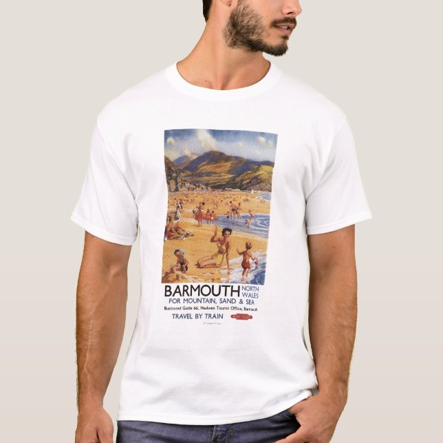 Strandplatsmor och ungebrittstång t shirt (Framsida)