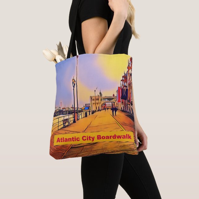 Strandpromenad Popkonst Tygkasse (Närbild)