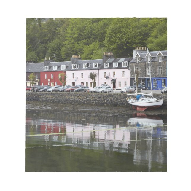 Strandpromenad, Tobermory, Isle of Mull, Skottland Anteckningsblock (Framsida)