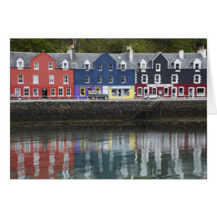 Strandpromenad, Tobermory, Isle of Mull, Skottland Hälsningskort