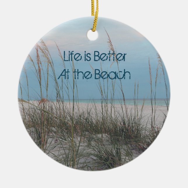 Strandprydnad Julgransprydnad Keramik (Framsidan)