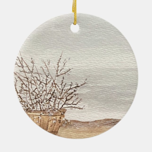 strandprydnad julgransprydnad keramik (Baksidan)