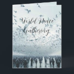 Strandpublik fredsdubbe foto kort<br><div class="desc">Strandpublik fredsdubbe foto</div>