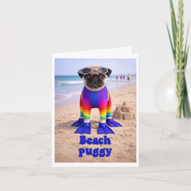 Strandpuggy Anteckningskort (Framsida)