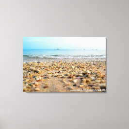 Strandsand kust havslandskap Resefoto Canvastryck
