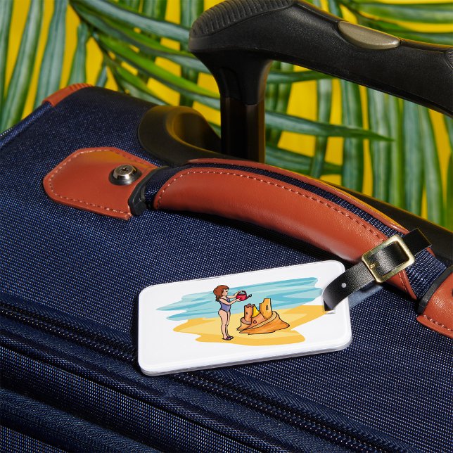 Strandsandskulptur Bagagebricka (Skapare uppladdad)