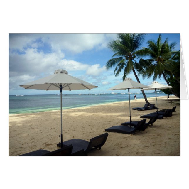 strandsäten i puka hälsningskort (Framsidan Horizontal)