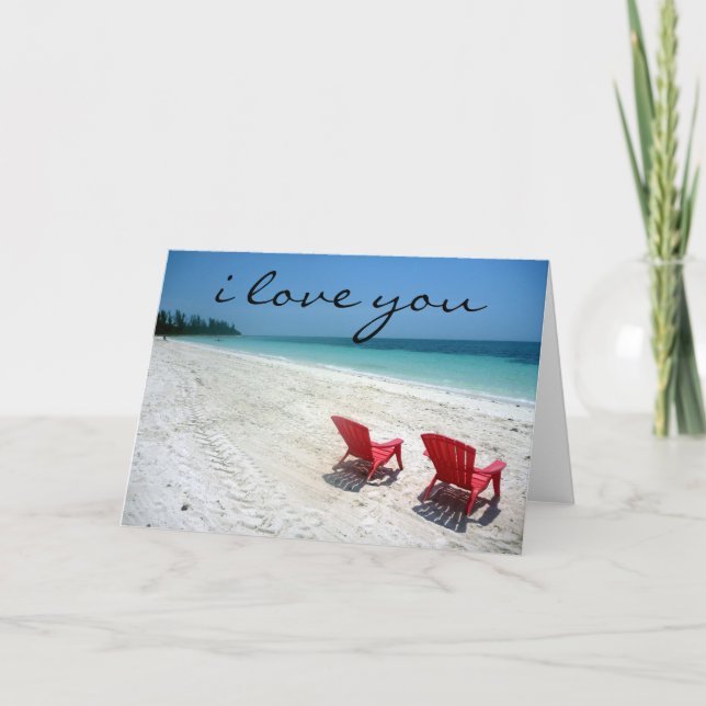 strandsäten kärlek kort (Framsida)