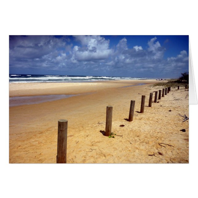 strandscen hälsningskort (Framsidan Horizontal)