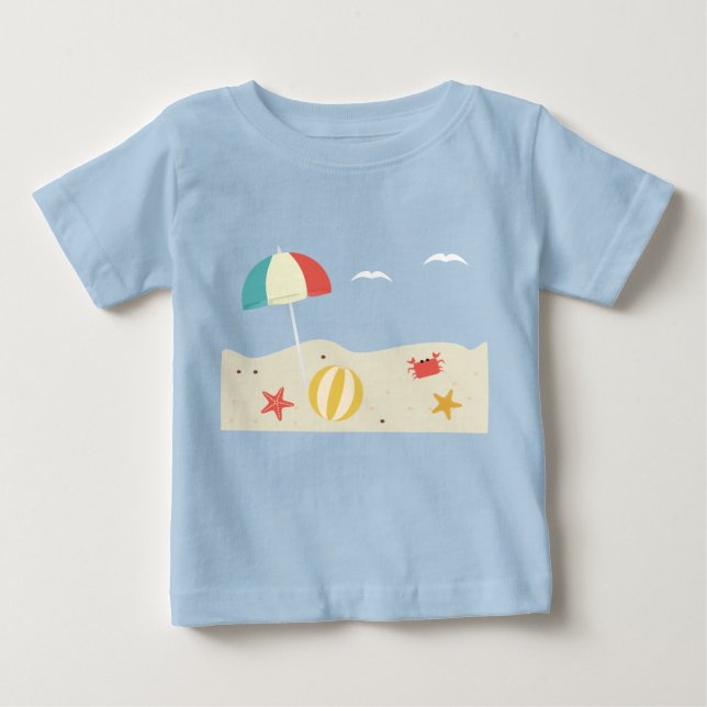 Strandscen T Shirt (Framsida)
