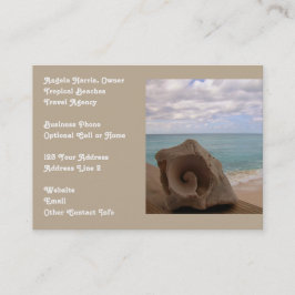 Strandsemestern reser byrån visitkort