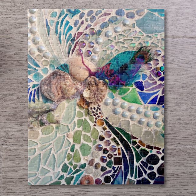 Strandskal Mosaik Strandmönster Pussel (Skapare uppladdad)