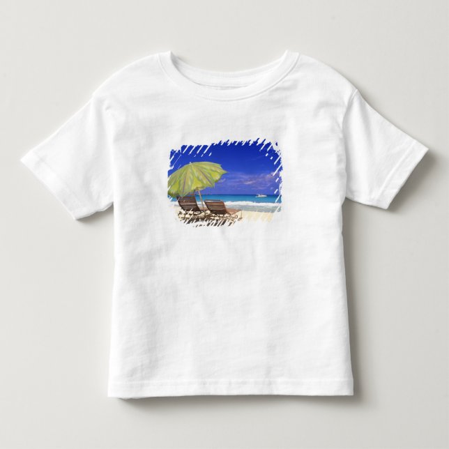 Strandskärm, Abaco, Bahamas T-shirt (Framsida)