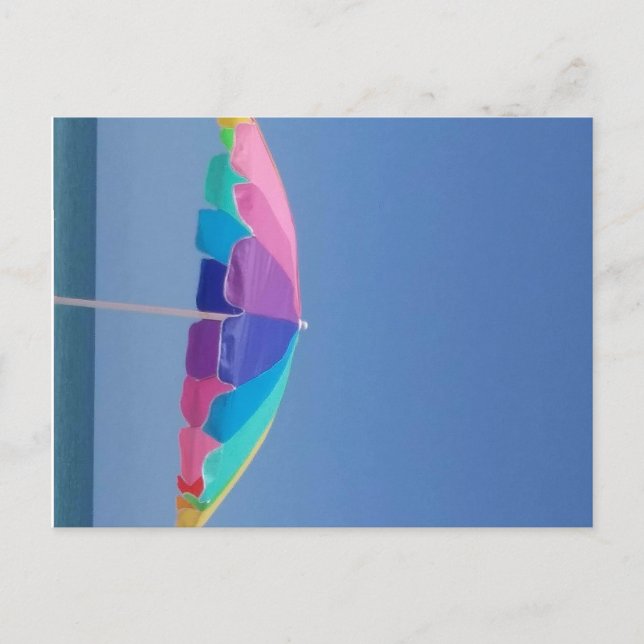 Strandskärm vykort (Framsida)