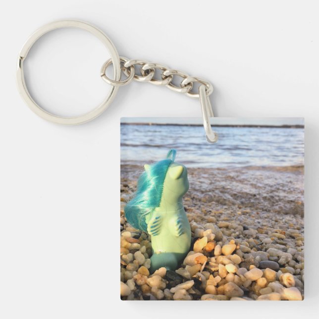 Strandskattjägare Baby Sea Pony på stranden (Framsidan)